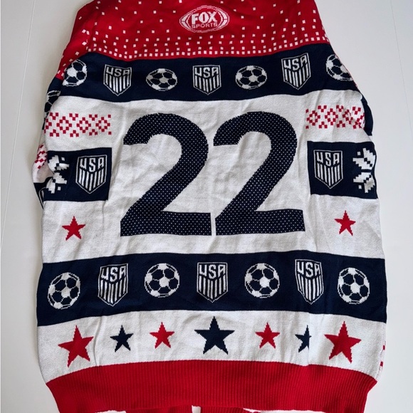 2022 World Cup Fox Sports US Soccer sweater men’s NEW - Picture 4 of 13